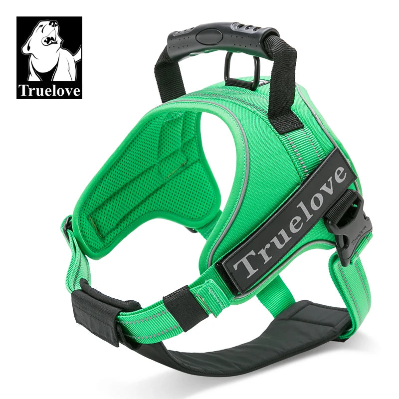 Truelove Dog Harness No-Pull Reflective Stitching Ensure Two Ways Using Explosion-proof Outdoor Adventure Big Dog Puppy TLH5753
