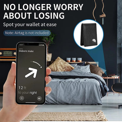 DIENQI Slim Carbon Fibre RFID Wallet