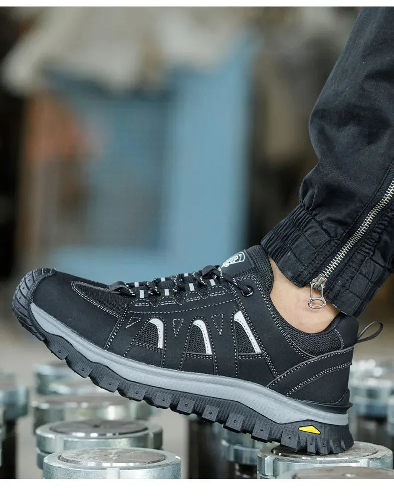 Kankeirr Men’s Steel Toe Work Shoes - ShopHub