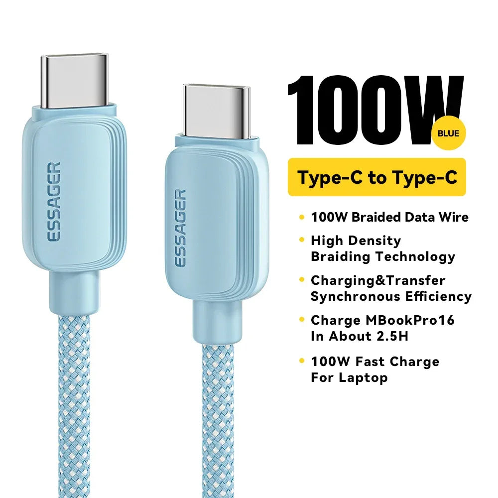 Essager 100W USB Type C to USB C Cable - ShopHub