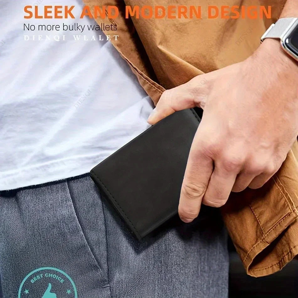 Rfid Credit Card Holder Mens Wallet Luxury Brand Bank Cardholder Cass Carbon Fiber Minimalist Walet Purse Smart Wallets for Men