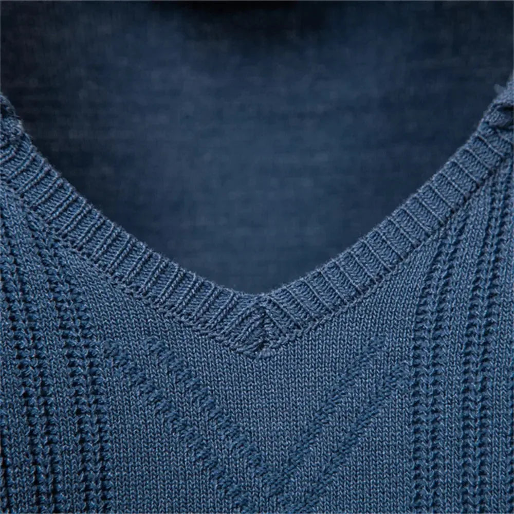 AIOPESON Modern V-Neck Jumpers - ShopHub