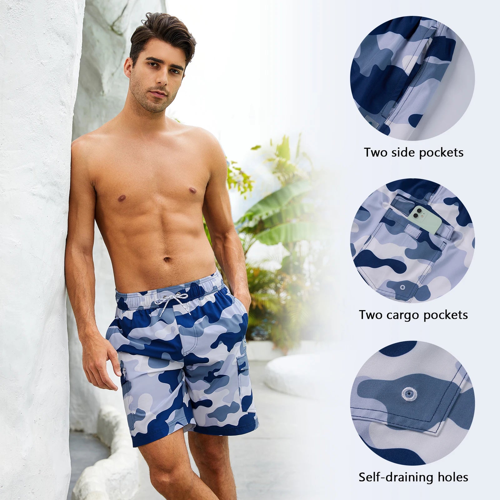 WILDBREATH Men's 9" Swim Trunks ShopHub