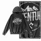 Off-Grid Adventure Graphic Acid-Washed Black Hoodie