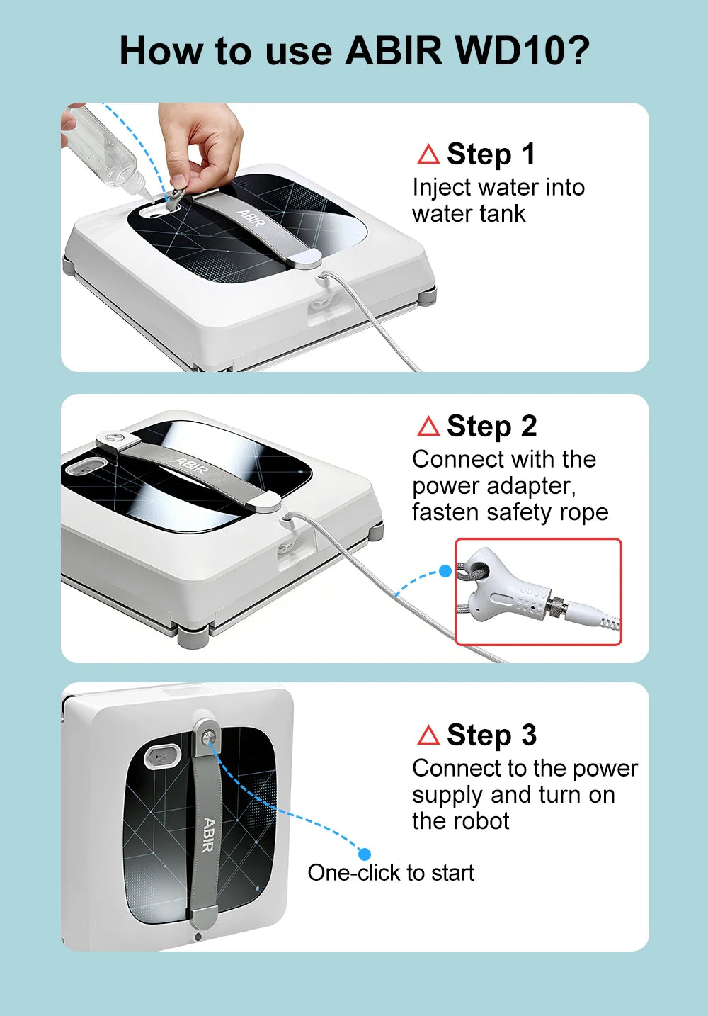 The ABIR WD10 Robot Window Cleaner