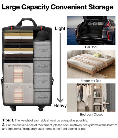 Mixi Expandable Large Capacity Foldable Travel Bag