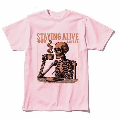 COOLMIND U0020 Skull Graphic Cotton Tee