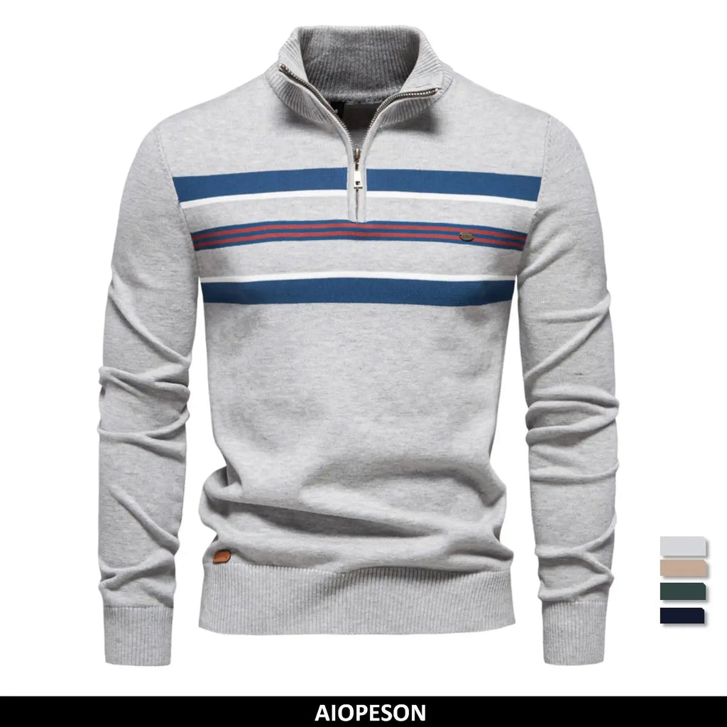 AIOPESON Men's Ribbed Turtleneck Sweaters - ShopHub