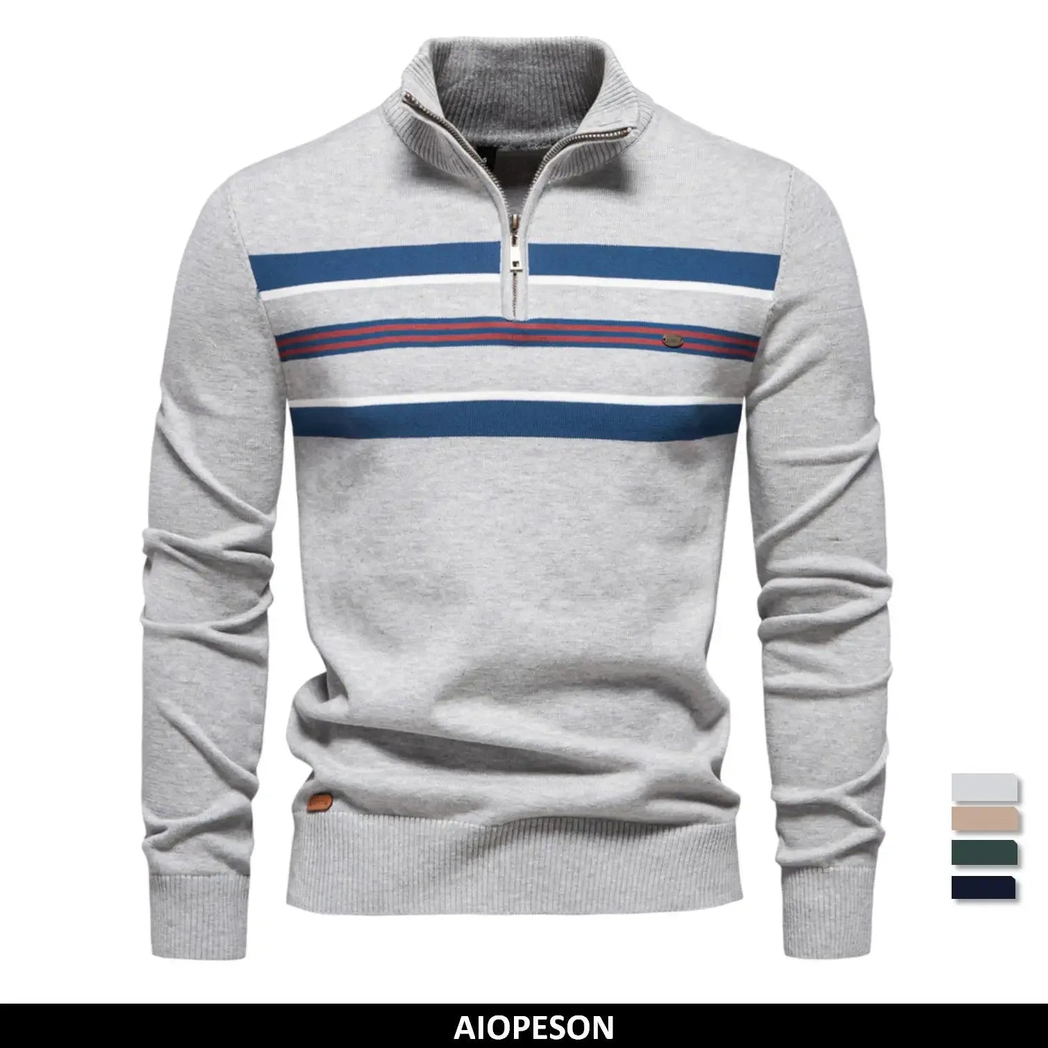 AIOPESON Men's Ribbed Turtleneck Sweaters - ShopHub