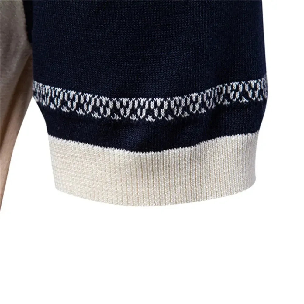 AIOPSON Men's Breathable Striped Polo Shirts - ShopHub