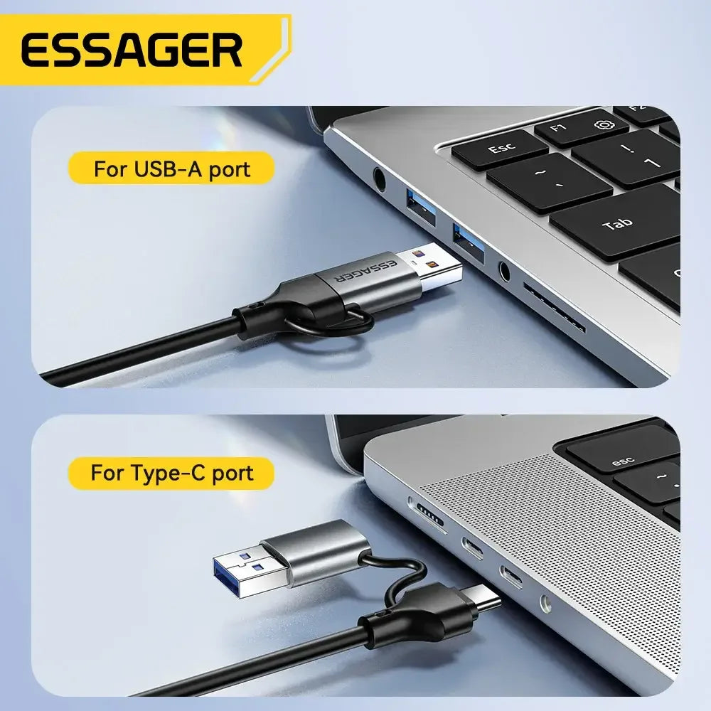 Essager 2-in-1 Ethernet Adapter - ShopHub