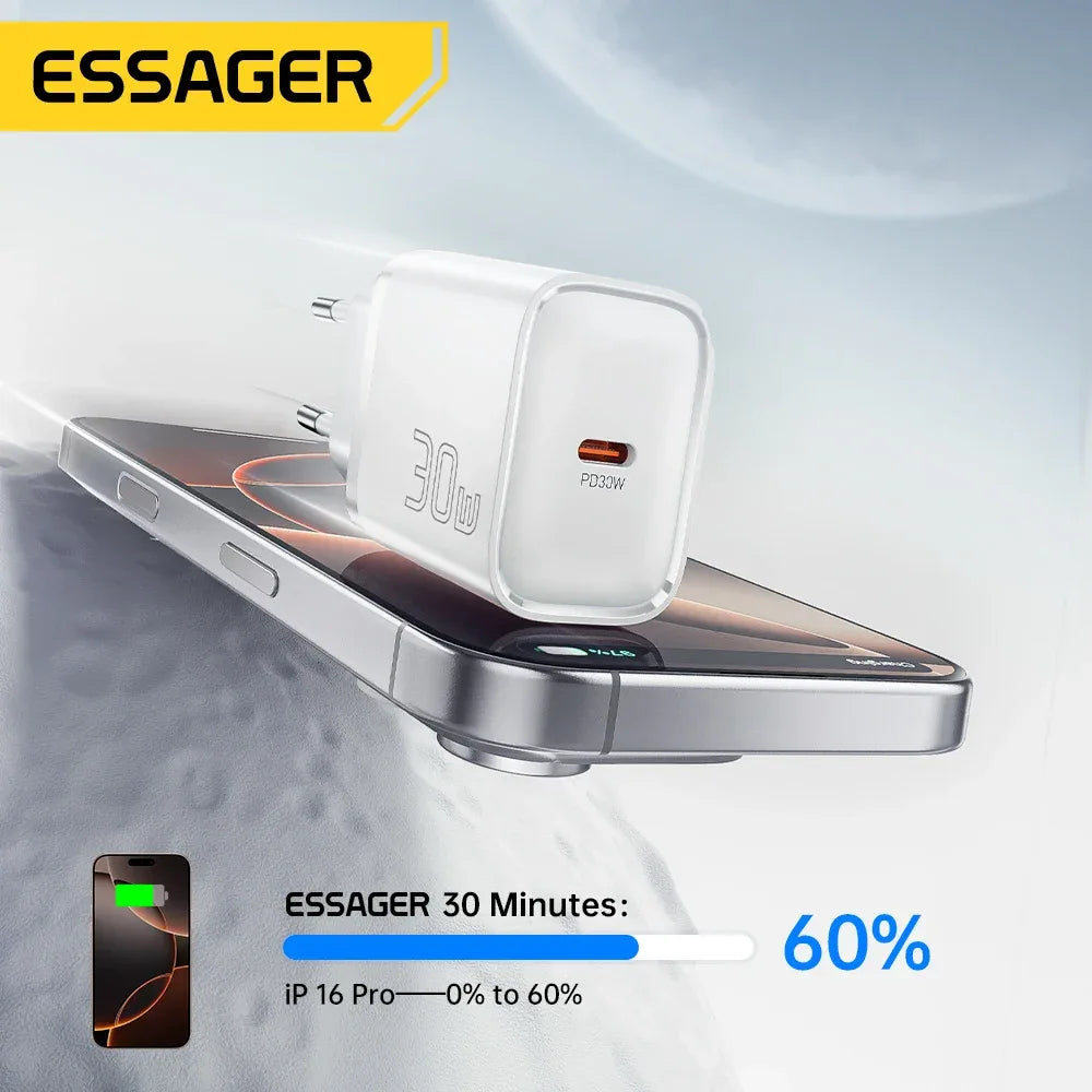 Essager Mini 30W Type C Charger - ShopHub