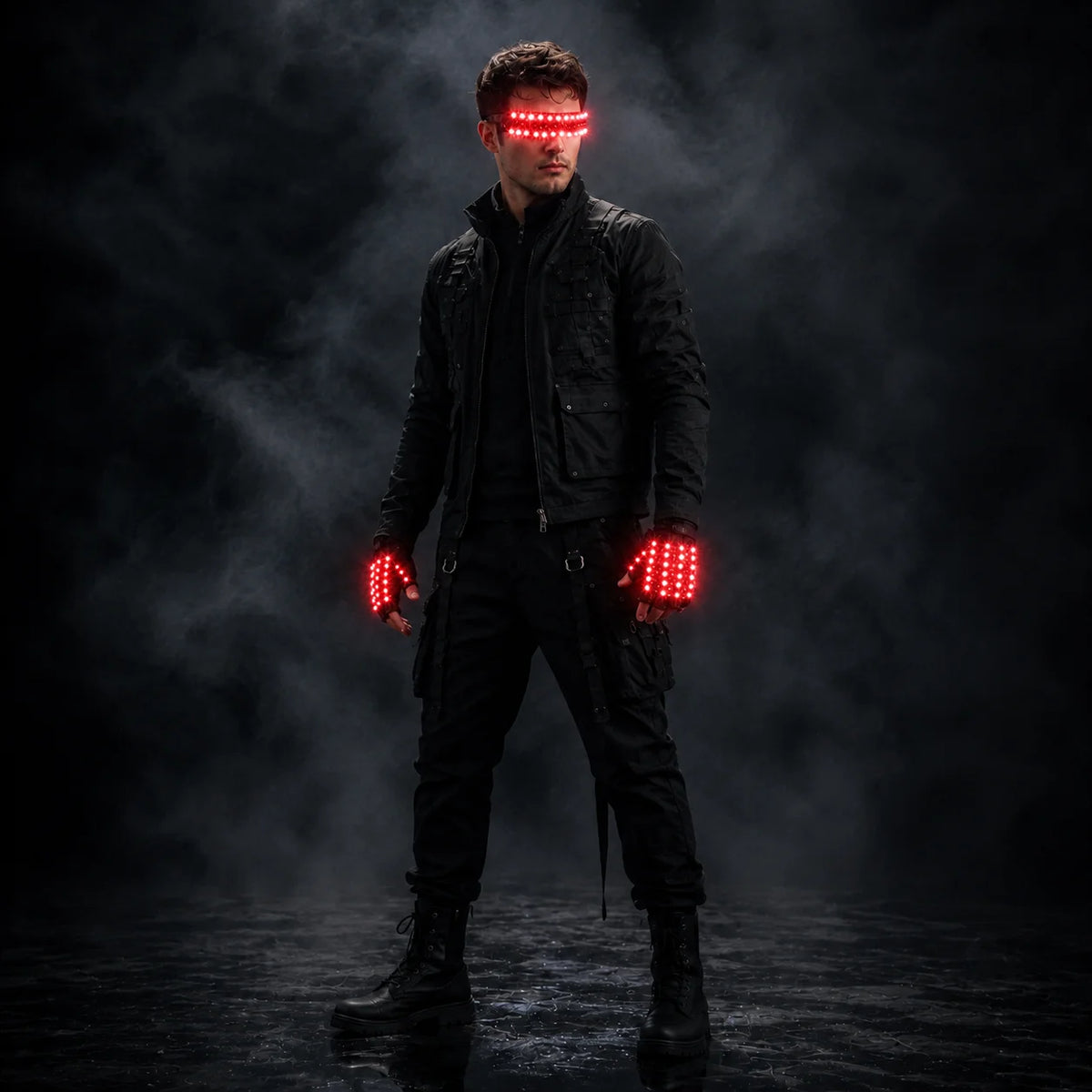JAEOOGY 190 LED Performance Mask & Glove Set