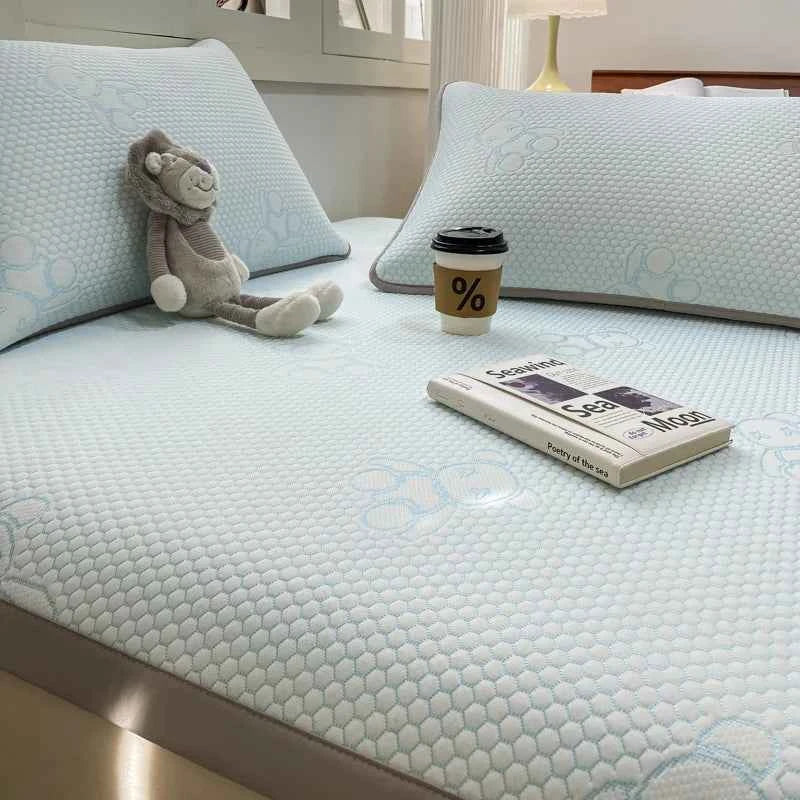 High-quality Ice Bean Summer Mat for Bed Air-Permeable Sleeping Naked Cooling Mat Adult Child Cool Down Coolness Bed Mat Cold