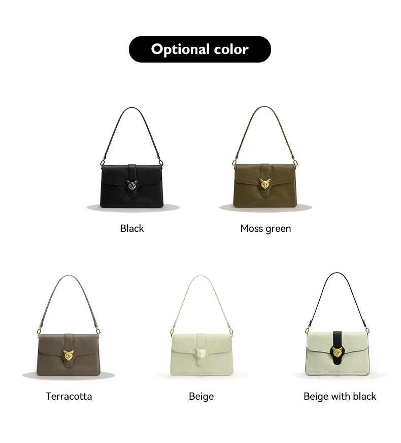 BAFELLI Full-Leather Square Shoulder Bag
