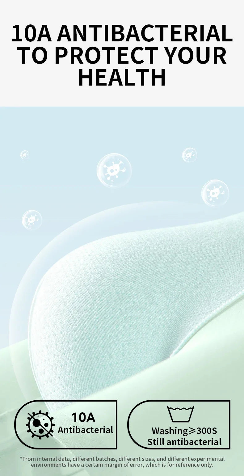 MiiOW Silky Ice Silk Men's Underwear - 3Pcs Antibacterial Seamless Breathable Boxers