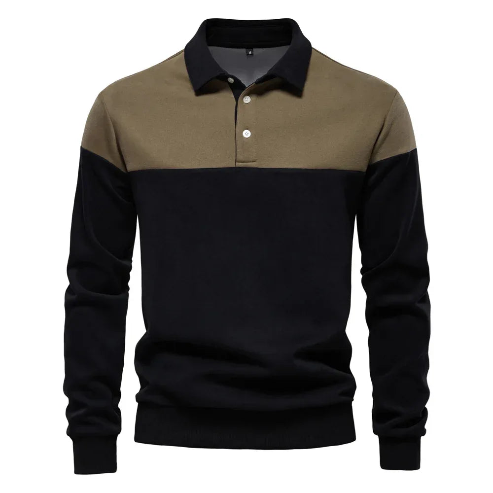 AIOPESON Men's Premium Cotton Block Sweatshirts - ShopHub