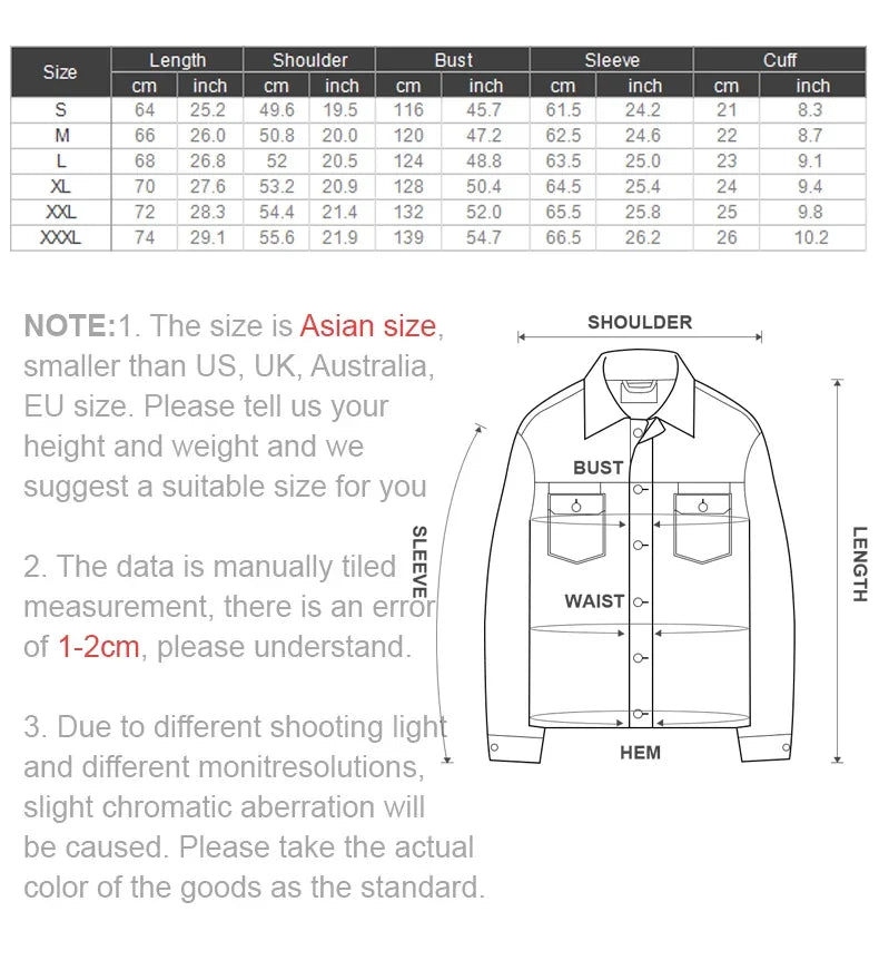 Maden New Vintage Denim Jacket Loose Fit Lapel Zipper Jacket for Men’s Spring and Autumn Fashion Short Blue Versatile Coats