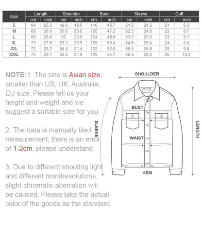 Maden New Vintage Denim Jacket Loose Fit Lapel Zipper Jacket for Men’s Spring and Autumn Fashion Short Blue Versatile Coats
