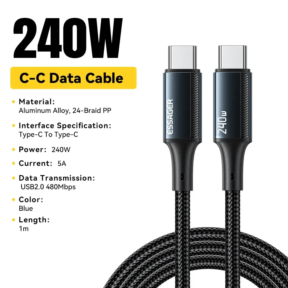 Essager 240W USB Type C Cable - ShopHub