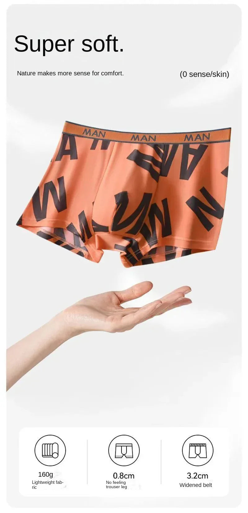 Men's 4 Pack Ice Silk Boxer Shorts - ShopHub