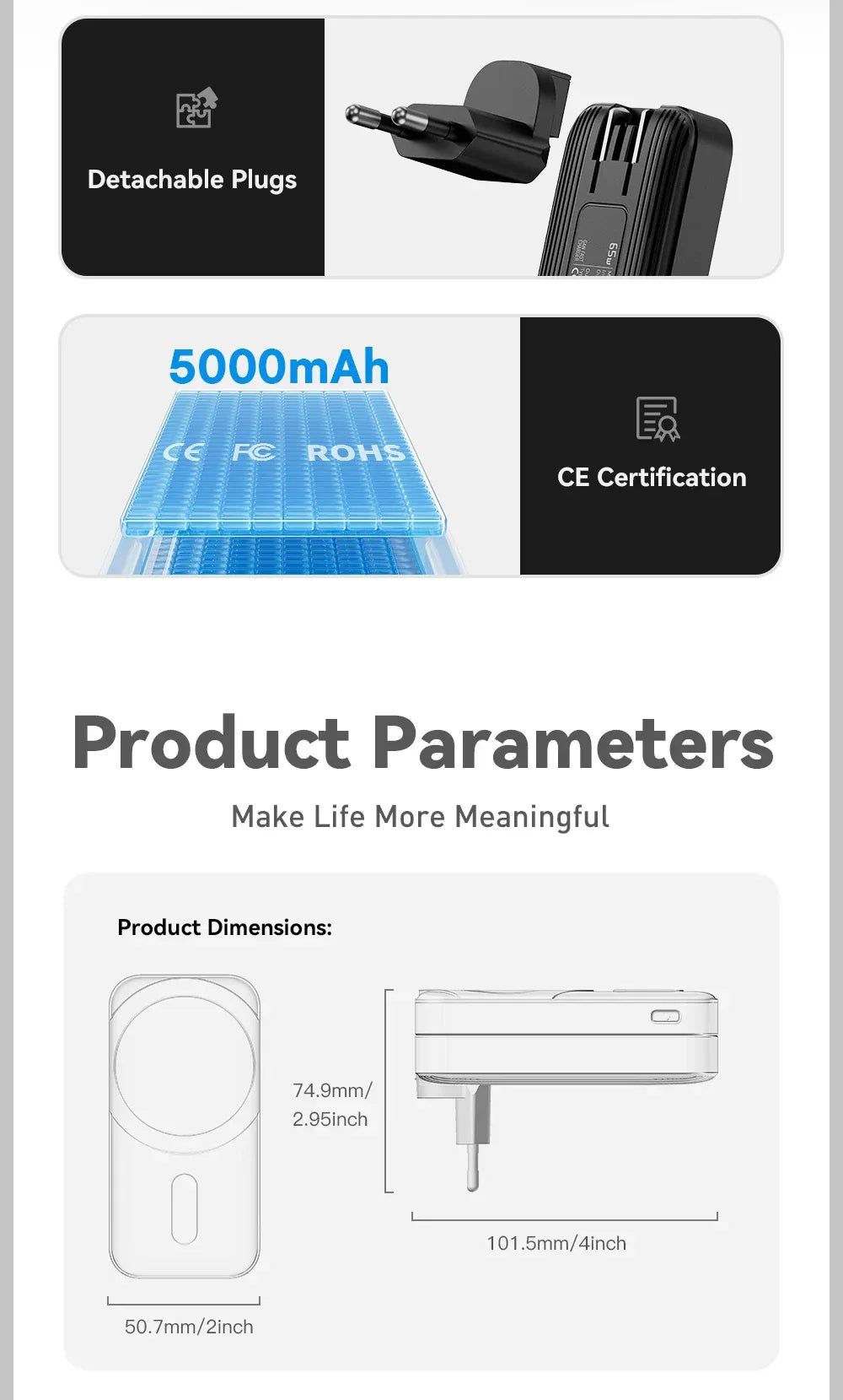 【NEW】Essager 3-in-1 Magnetic 65W GaN Charger and Wireless Power Bank - ShopHub