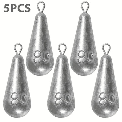 Teardrop Fishing Sinkers – Lead Weights for Bass (10 Sizes) Habicare