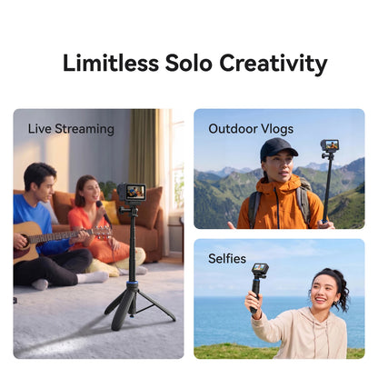 TELESIN Mini Quick Open Selfie Stick Tripod