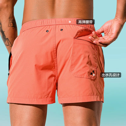 DESMIIT S47 Quick-Dry Swim Shorts with Zipper Pocket