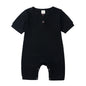 Kids Tales Little Everyday Ribbed Cotton-Blend Baby Romper