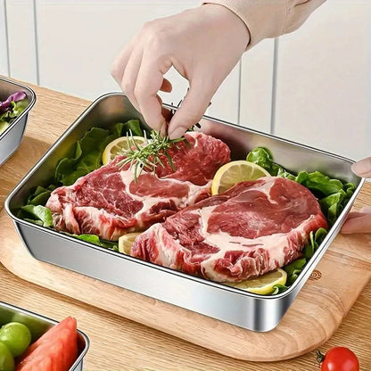 3PCS Stainless Steel Food Containers