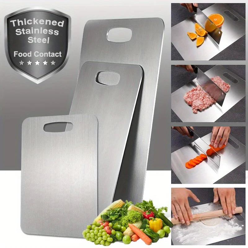 3pcs Stainless Steel Cutting Boards