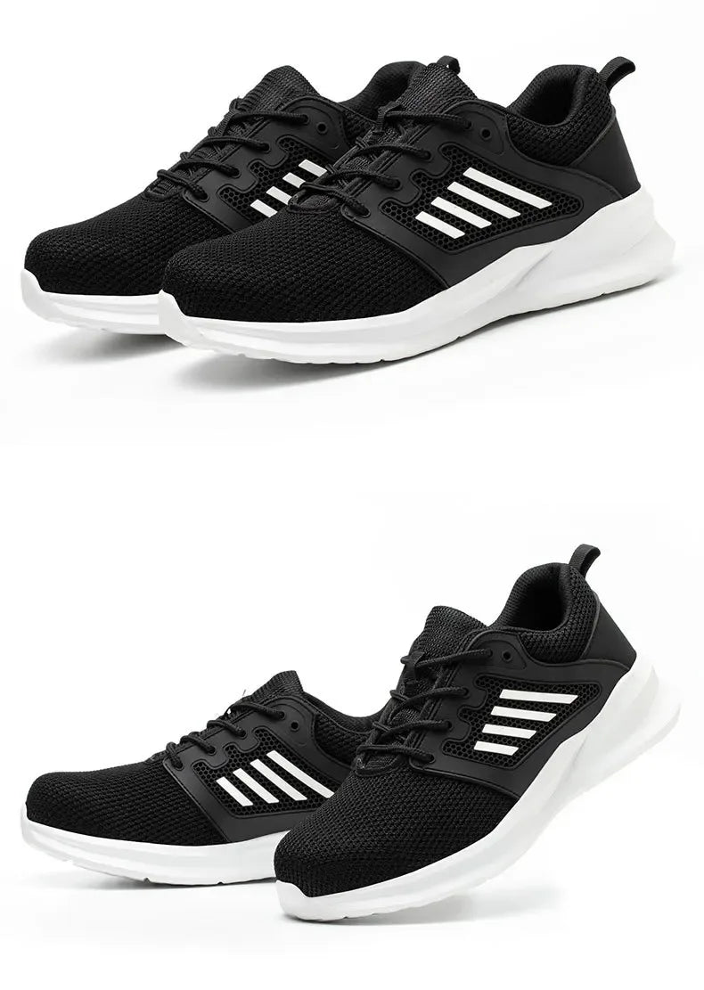 Unisex Durable Safety Work Shoes With Steel Toes & Anti-puncture Features - ShopHub