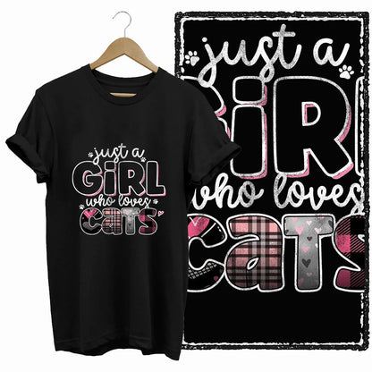 COOLMIND Cat Lover Graphic Cotton T-Shirt | Women's Relaxed Fit
