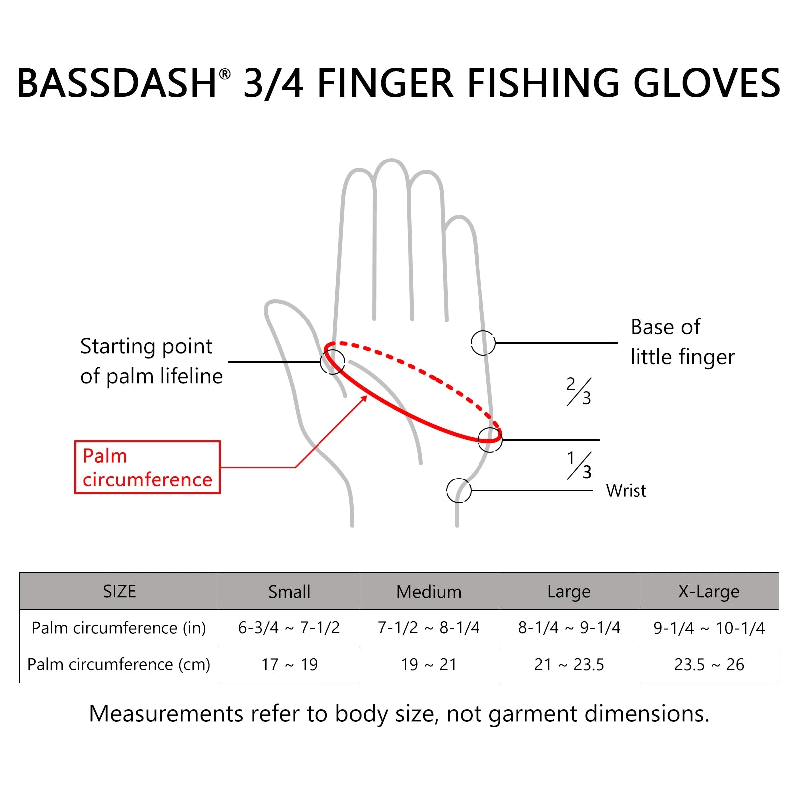 BASSDASH Breathable 3/4 Finger UPF 50+ Sun Gloves ShopHub