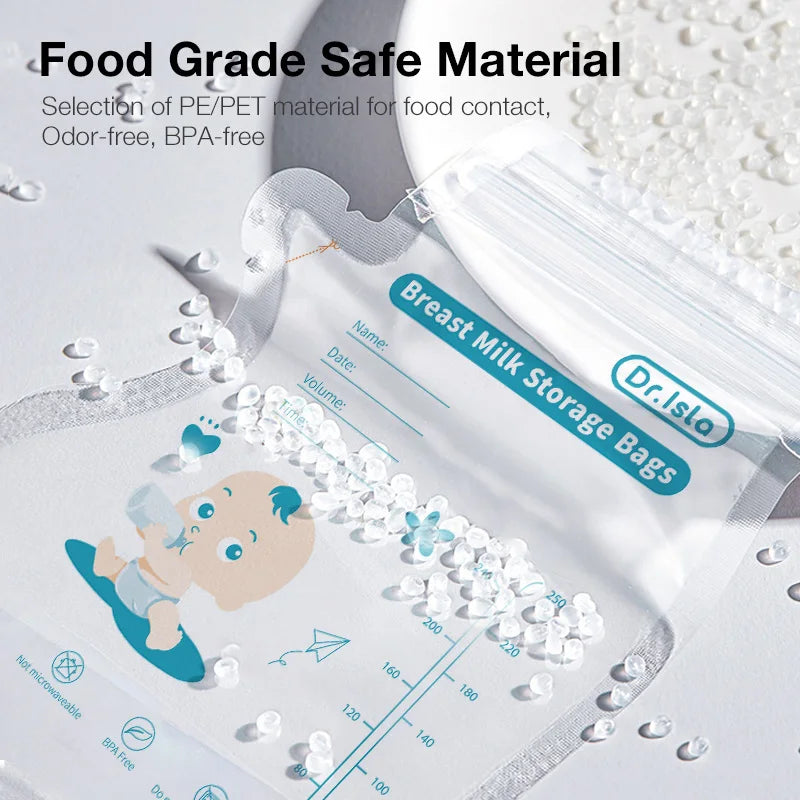MAMIJOY Breast Milk Storage Bag 250ml/30Pcs Disposable