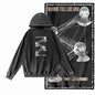 COOLMIND Acid-Washed Black Graphic Hoodie