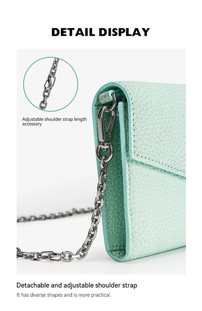 BAFELLI Genuine Leather Chain Wallet Bag