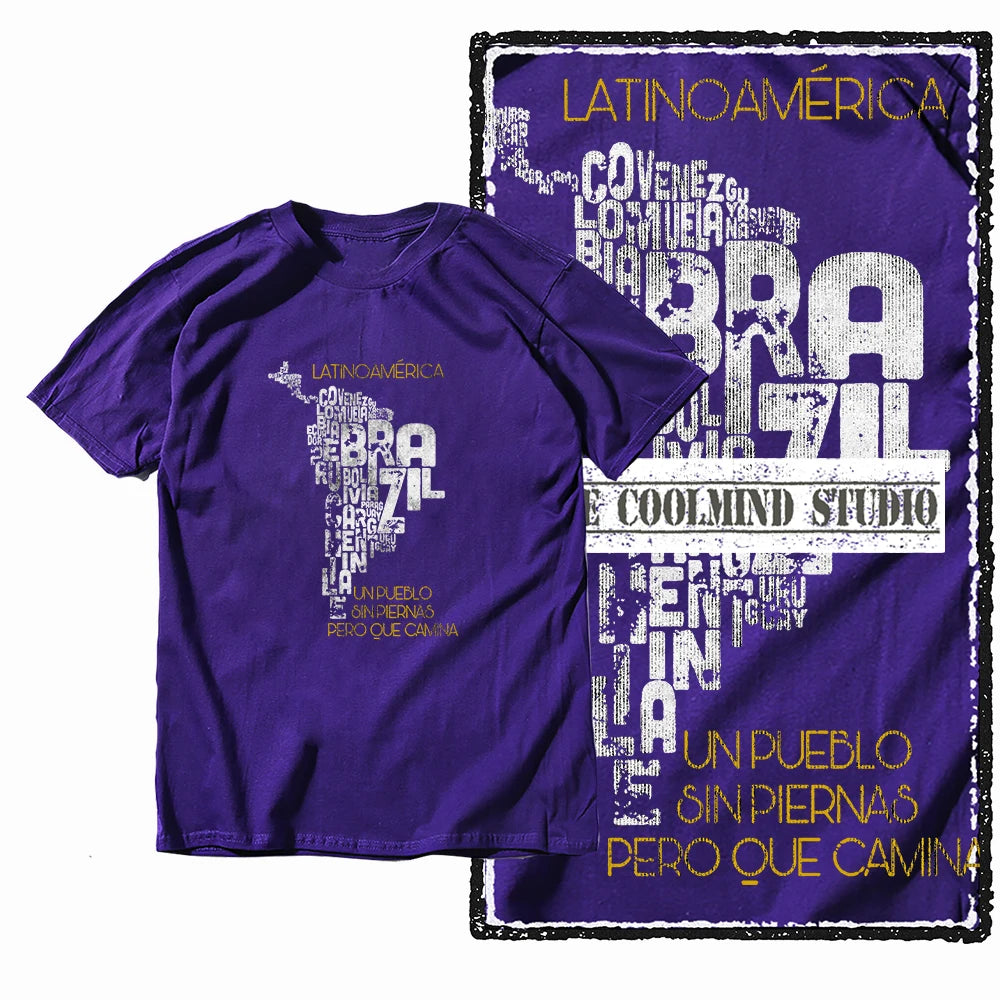 COOLMIND X0044 Latin Spirit Graphic Cotton Tee