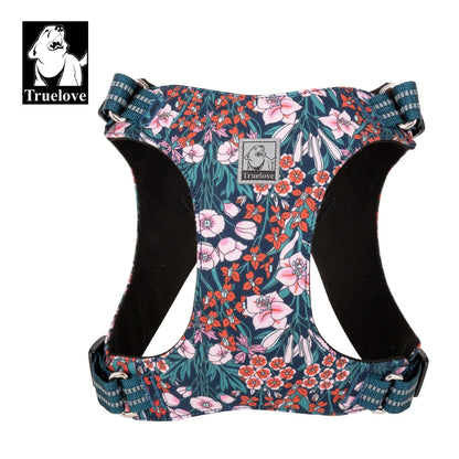 Truelove Pet Harness Floral Doggy Harness Dog Vest Type Dog Walking Chain Small Medium Puppy Cat Printed Cotton TLH1912