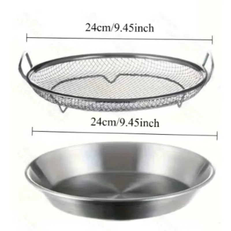 Stainless Steel Cooling Rack & Tray, Kitchen Tools, Kitchen Items & Accessories, Multifunctional for Frying & Barbecue