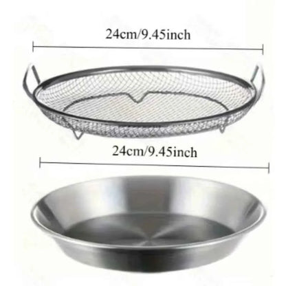 Stainless Steel Cooling Rack & Tray, Kitchen Tools, Kitchen Items & Accessories, Multifunctional for Frying & Barbecue