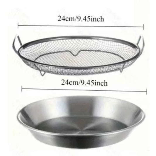 Stainless Steel Cooling Rack & Tray, Kitchen Tools, Kitchen Items & Accessories, Multifunctional for Frying & Barbecue