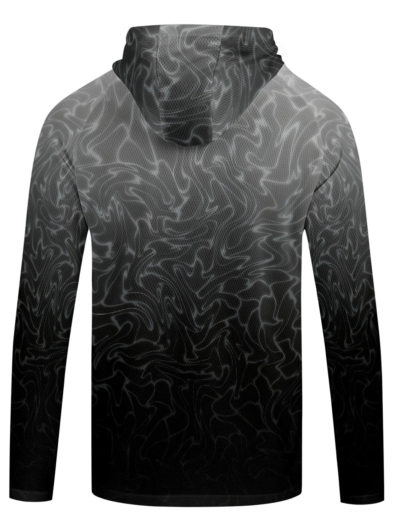 Men's Long Sleeve Fishing Shirt with Hoodie