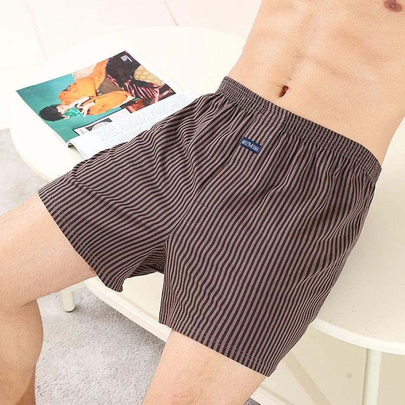 Men's 100% Cotton Plaid Pajama Shorts - ShopHub
