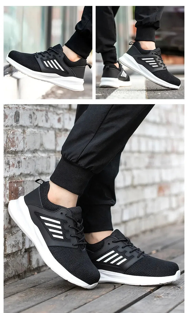 Unisex Durable Safety Work Shoes With Steel Toes & Anti-puncture Features - ShopHub