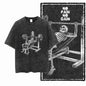 YG BODY BUILDING Printed Cotton Acid Washed Graphic Unisex T Shirt Cool CROSSFIT Streetwear Men Tshirts Big Size Tee for Men