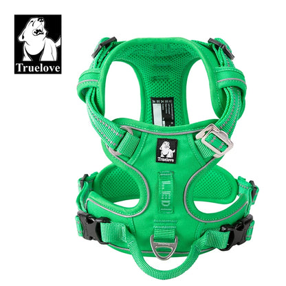 Truelove Pet Harness Fashionable Nylon Durable Dog Harness Reflective Breathable Padded Training Vest Luxury Pet Accessories