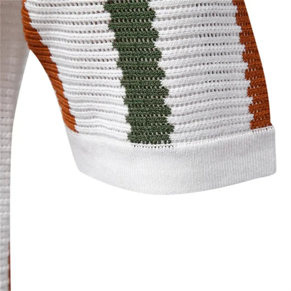 AIOPESON Men's Ribbed Knit Polo Shirts - ShopHub