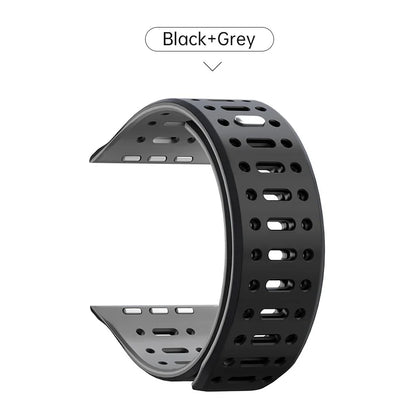 PZOZ Magnetic Silicone Apple Watch Strap with Buckle